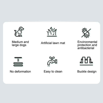 Large Pet Dog Toilet Mat Indoor Restroom Training Grass Potty Pad Loo Tray PadUK