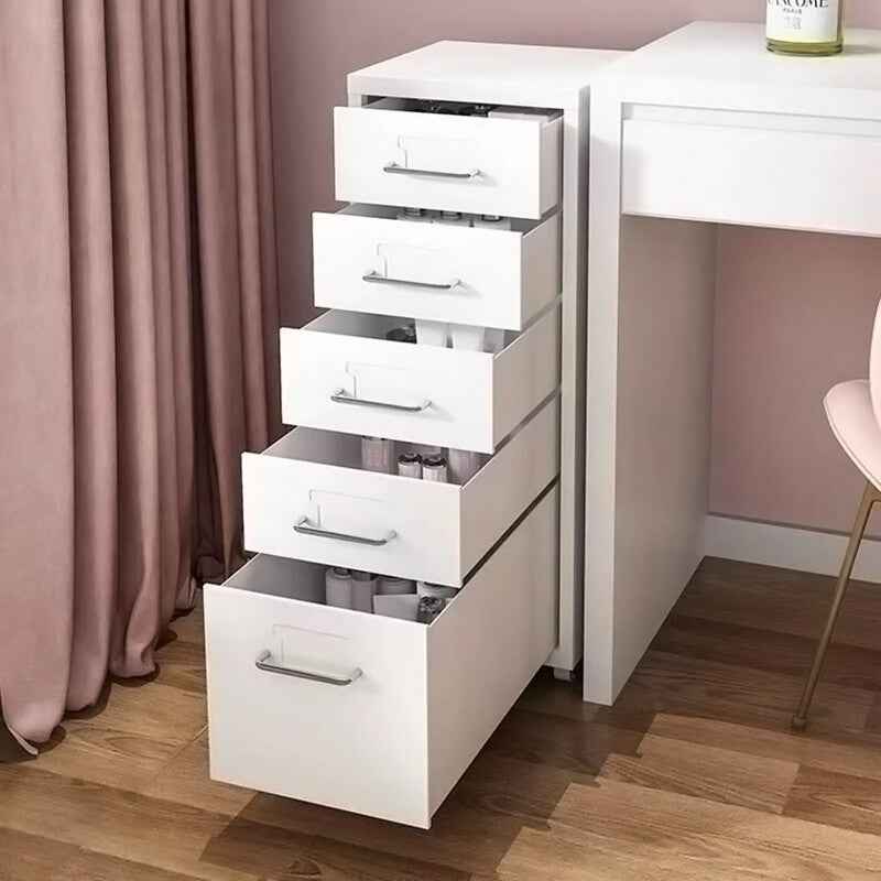 3/5/6/8 Drawers Mobile Metal Desk Office Pedestal Storage Filing Cabinets Unit