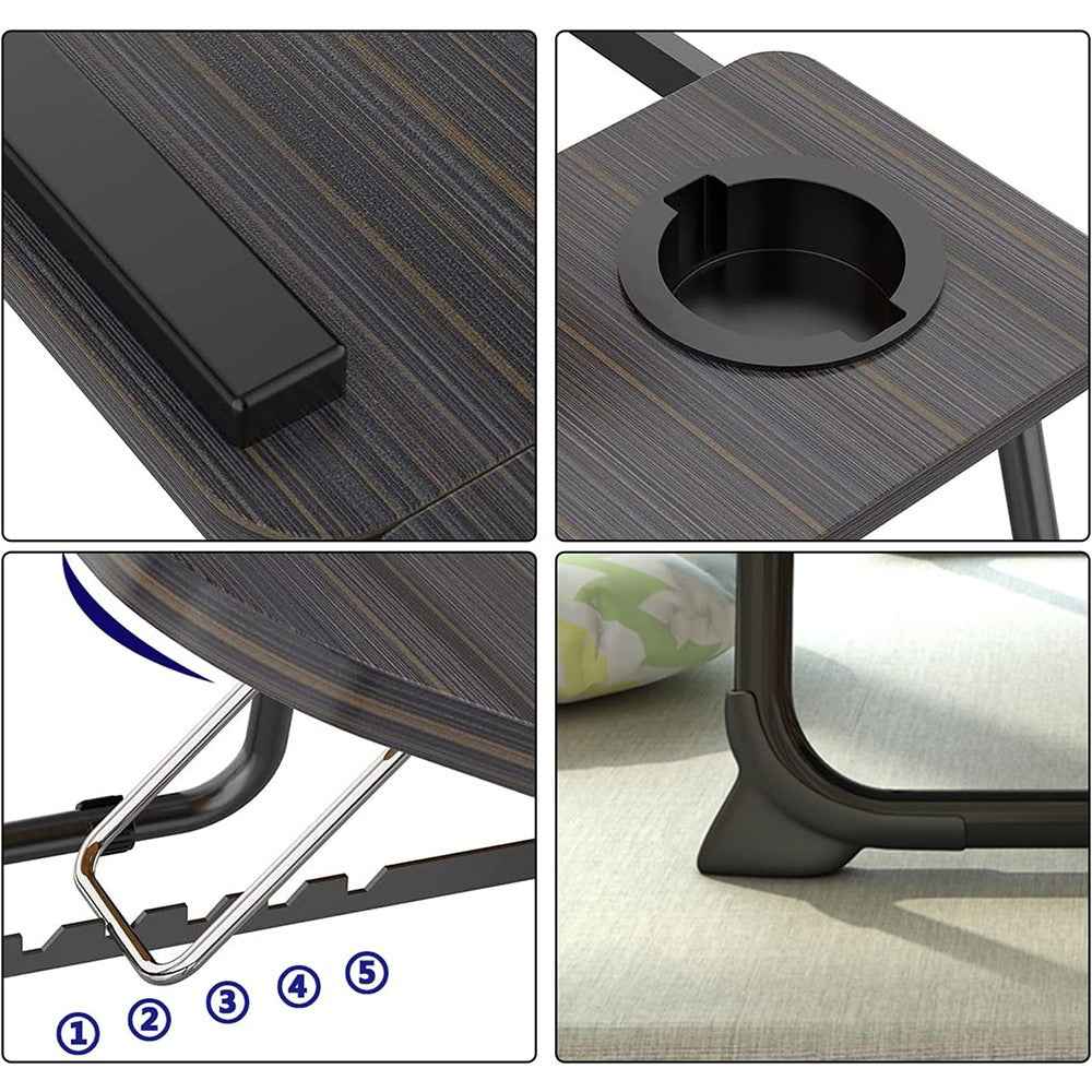 Folding Laptop Table Stand Bed Tray Sofa Lap Portable Computer Desk Breakfast