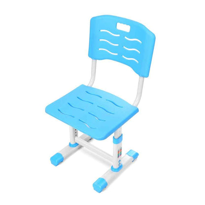 Kids Children Study Table & Chair Writing Desk Set With Lamp - Height Adjustable