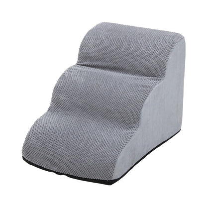 3/4/5 Steps Dog Stairs Pet For Bed Sofa Cats Ladder Ramp With Removable Cover UK