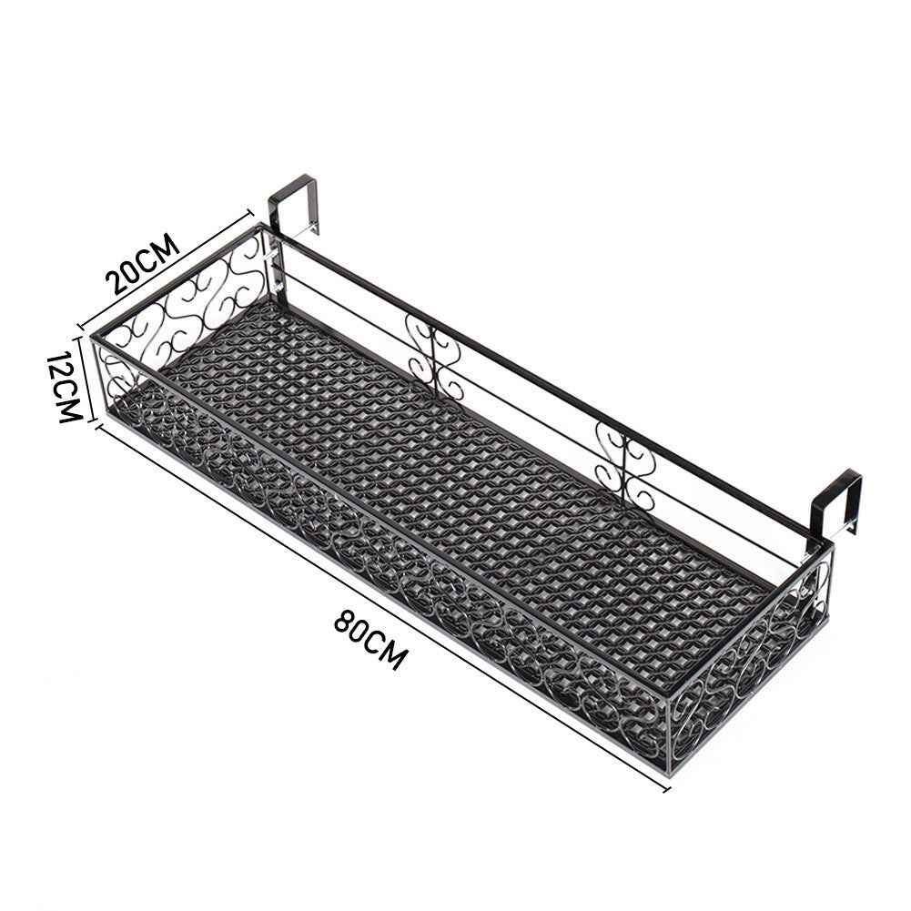 Fence Balcony Metal Hanging Small Plant Planter Stand Flower Pots Holder Rack UK