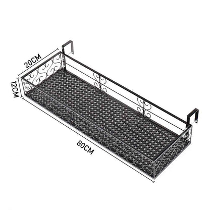 Fence Balcony Metal Hanging Small Plant Planter Stand Flower Pots Holder Rack UK