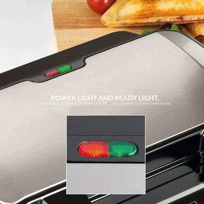 Toastie Maker 2 Slice Sandwich Toaster Non-Stick Machine Easy Clean 900W New UK