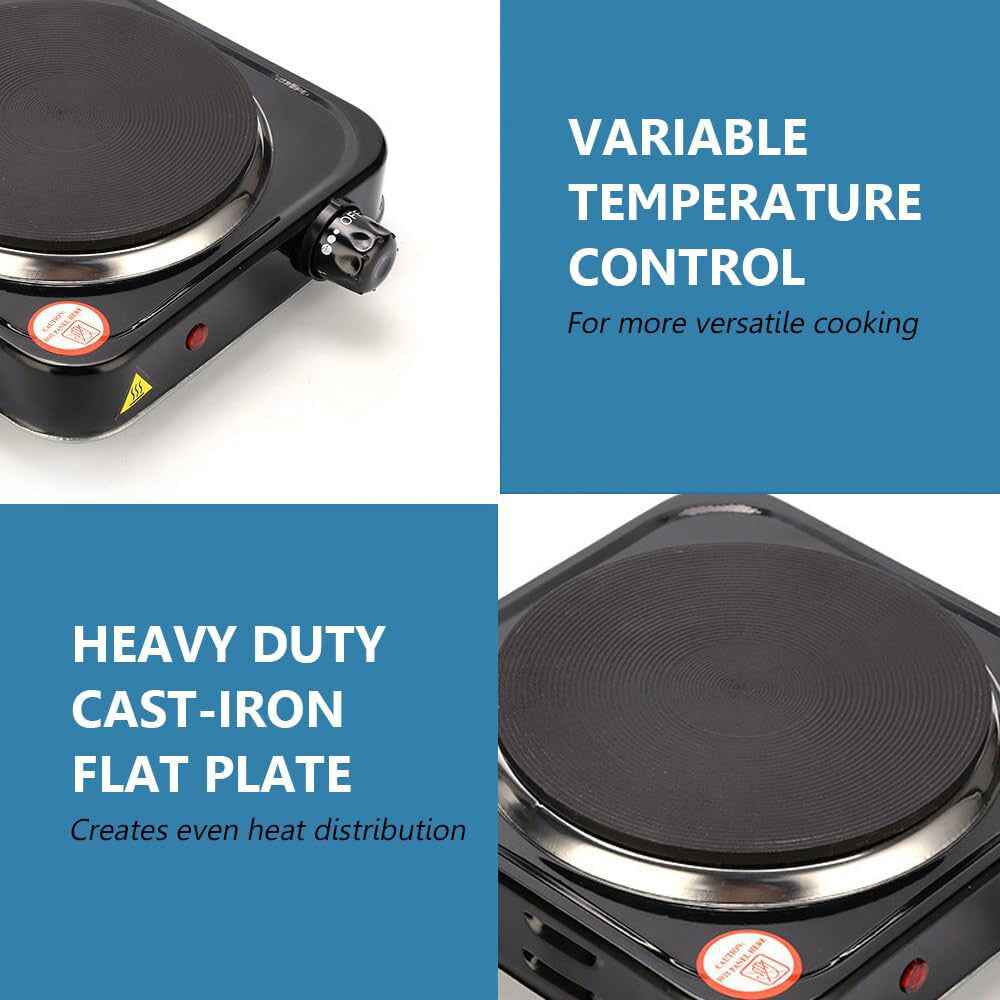 2800W Hot Plate Electric Cooker Single Portable Table Top Kitchen Hob Stove UK