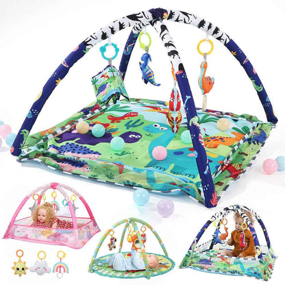 Baby Activity Gym Rack Play Mat Kid Rug Puzzle Mat Carpet Pad Baby Toy UK