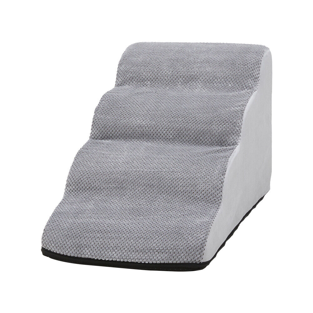 3/4/5 Steps Dog Stairs Pet For Bed Sofa Cats Ladder Ramp With Removable Cover UK