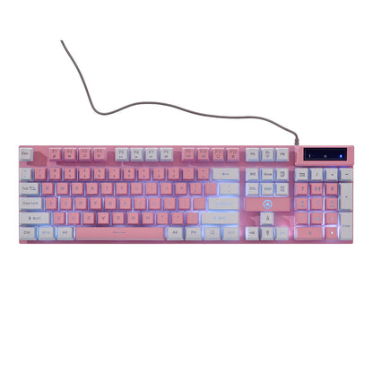 K500 Mechanical Gaming Keyboard 104 Keys USB Wired RGB Backlit Keypad PC Game