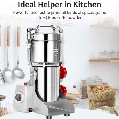 3200W Electric Grain Grinder Cereal Mill Flour Powder High Speed Machine 800g