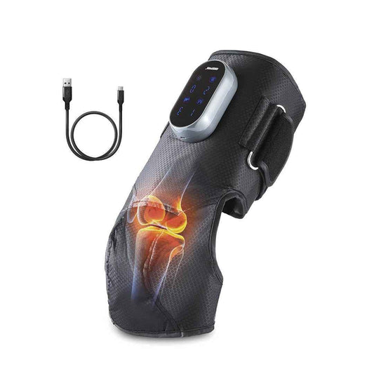 GEEPAS 2-in-1 Knee & Calf Leg Massager with Heat for Pain Relief Relaxation