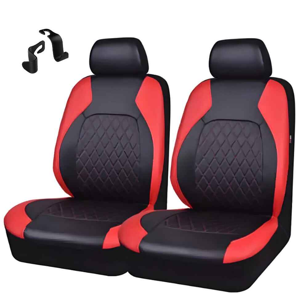 4PCS FULL SET FRONT REAR FABRIC CAR SEAT COVERS PROTECTORS UNIVERSAL WASHABLE UK