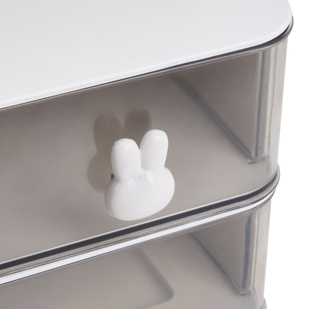 2 Drawers 6 Grids Desk Stationary Storage Box Home Office Desktop Organiser Box