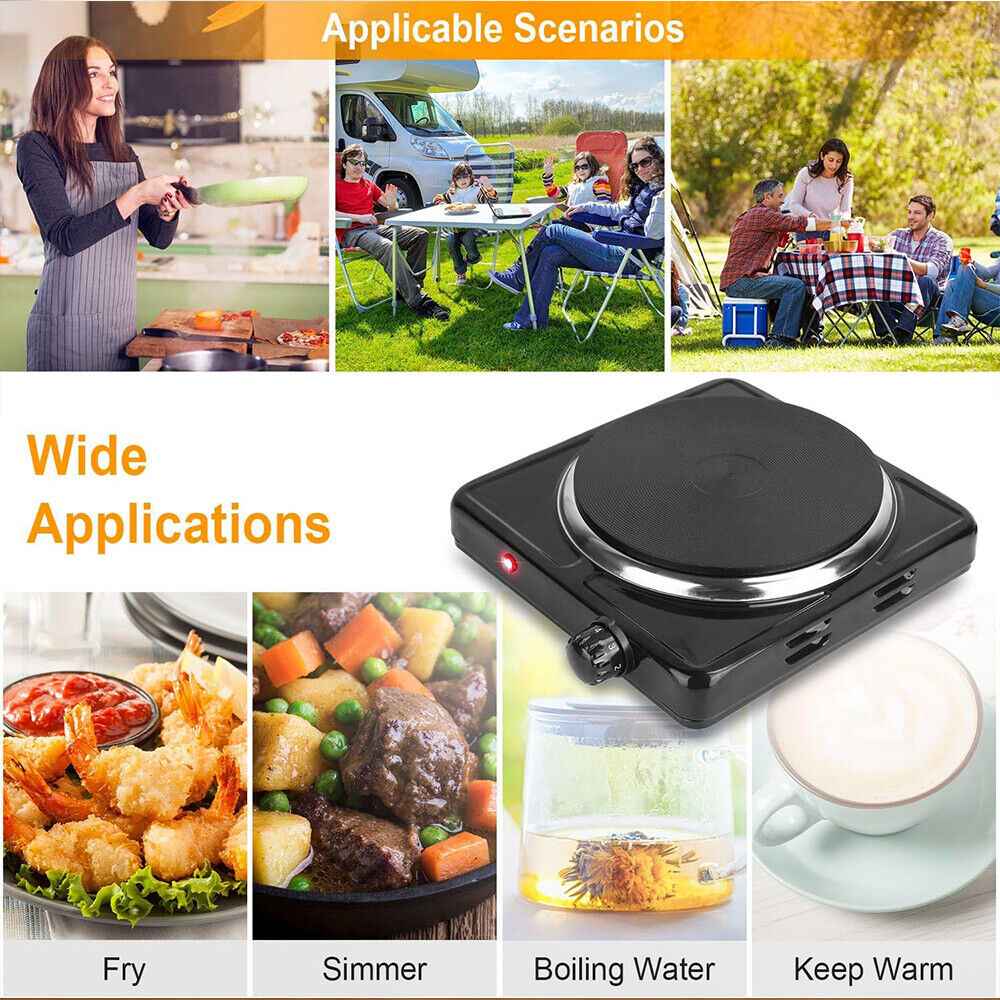 2800W Hot Plate Electric Cooker Single Portable Table Top Kitchen Hob Stove UK