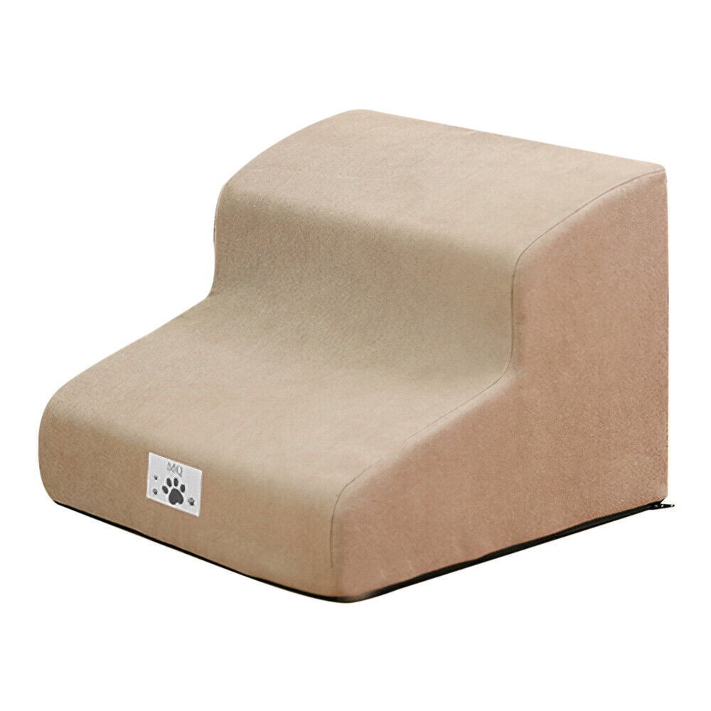 3/4/5 Steps Dog Stairs Pet For Bed Sofa Cats Ladder Ramp With Removable Cover UK