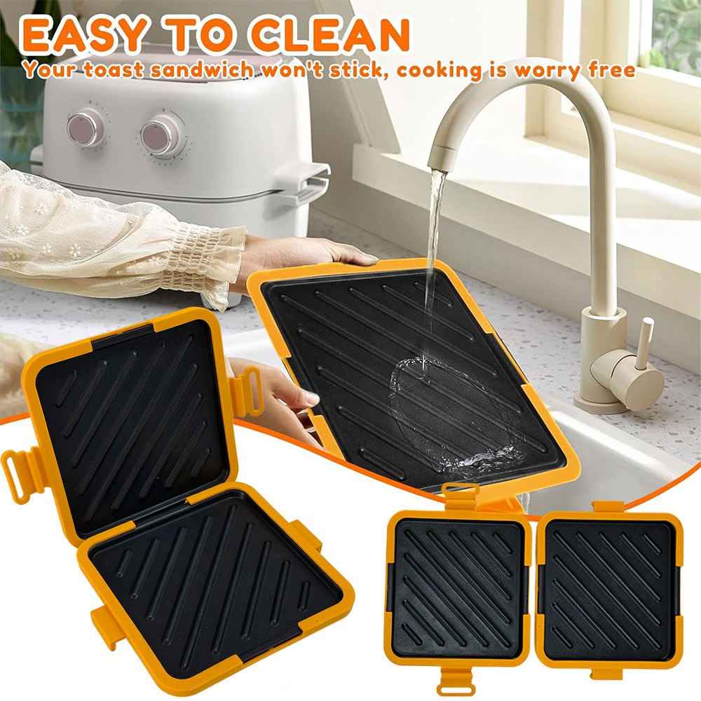Microwave Sandwich Toaster Waffle Maker Grill Toastie Panini Press Griddle New