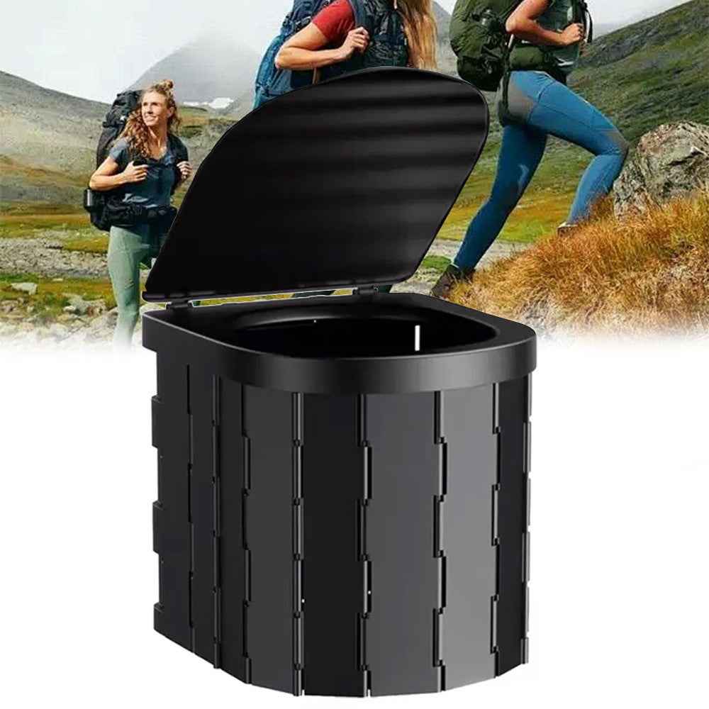 Folding Toilet Car Outdoor Travel Potty Portable for Camping Hiking Beach