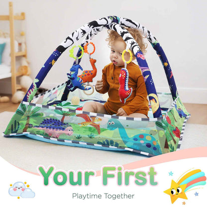 Baby Activity Gym Rack Play Mat Kid Rug Puzzle Mat Carpet Pad Baby Toy UK