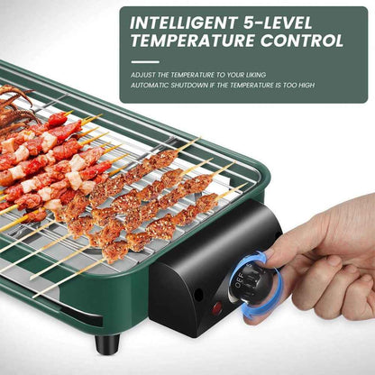Barbecue 1500W Griddle Indoor BBQ Smokeless Convenient Hot PlateElectric Kwzwgdn