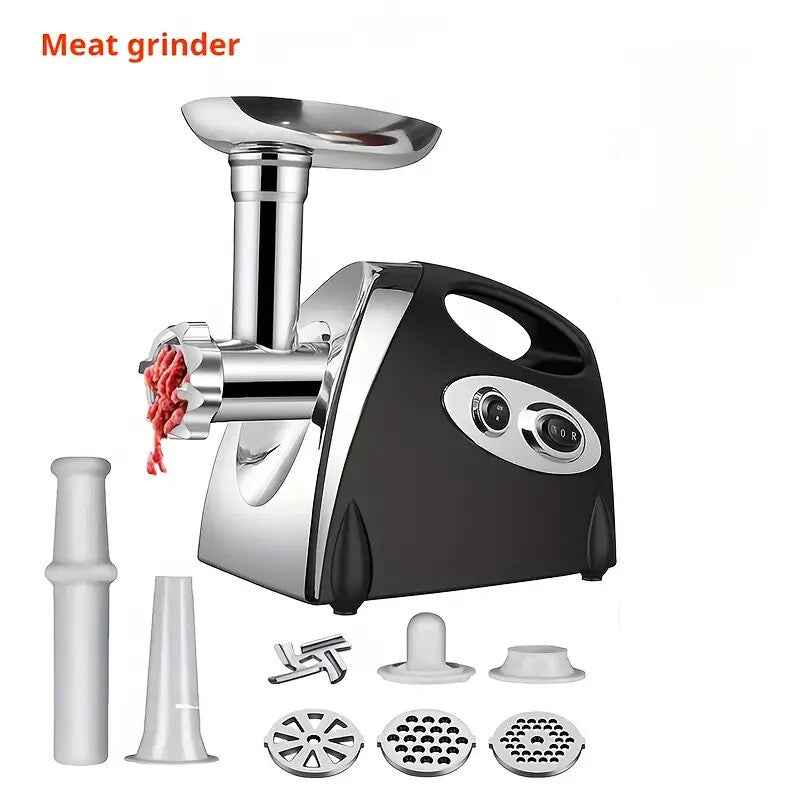220V Electric Meat Grinder Multifunction Stainless Steel Mincer Sausage Stuffer