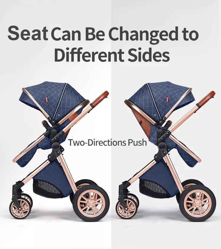 3 in 1 Pram Newborn Baby Buggy Set Travel System with Car Seat Folding Pushchair