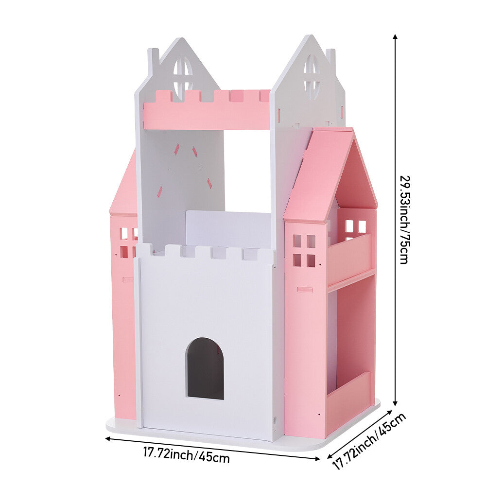 360° Rotating Kids Children Bookshelf Floor Book Shelf Rack Toy Storage Bookcase