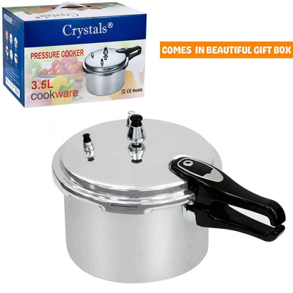 3.5/6/7.5 Litre Dual Handle aluminum Pressure Cooker Kitchen Catering Cookware