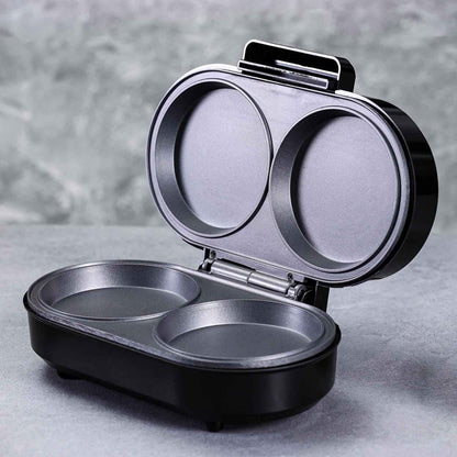GEEPAS Dual Omelette Maker Non-Stick Deep Fill Cooking Plates Double Egg Cooker
