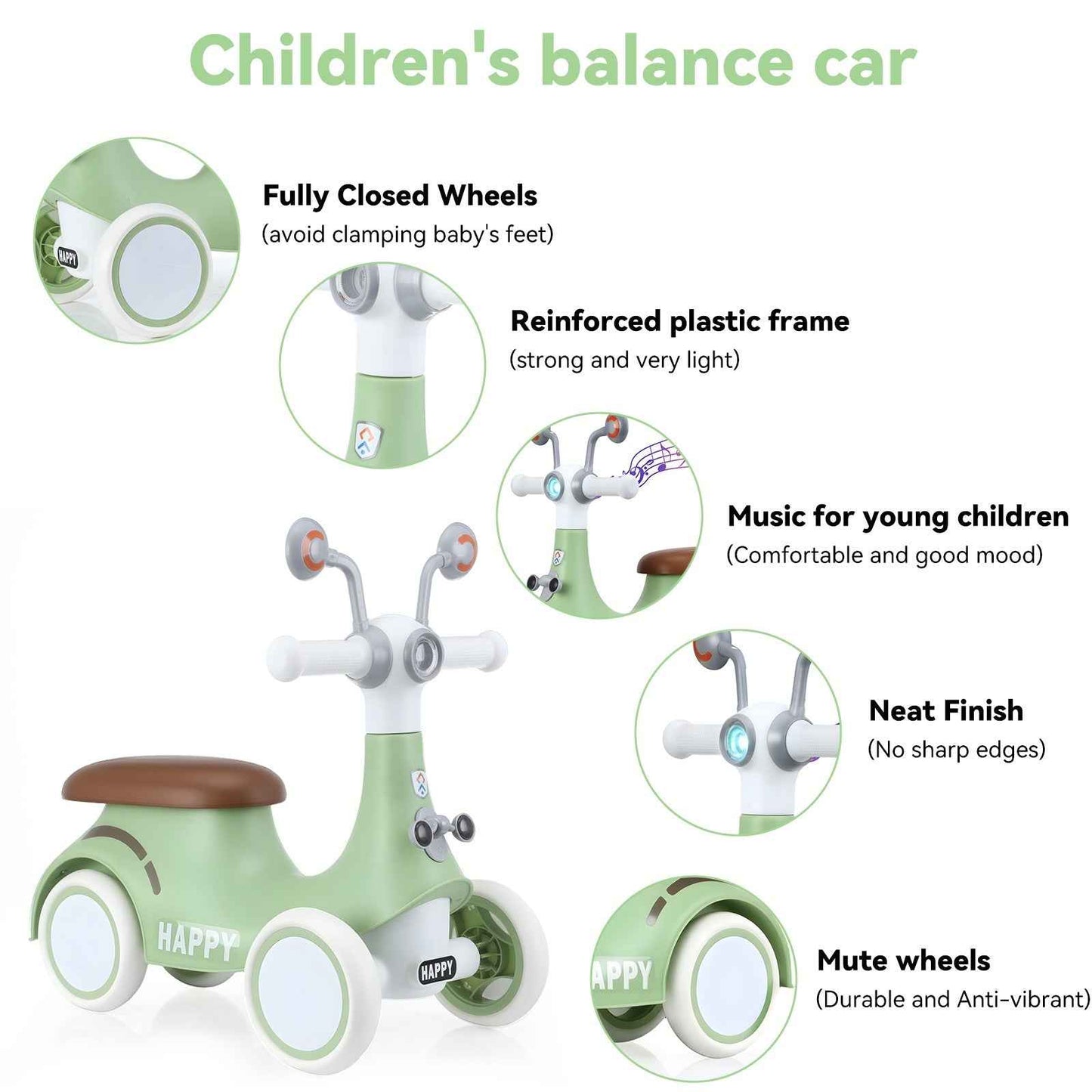 Baby Balance Bike for 1 Year Old Boys Girls, 12-24 Months Toddler Balance Bike