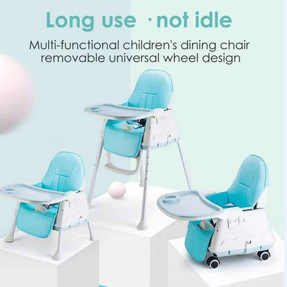 Adjustable 3-In-1 Baby Highchair Infant High Feeding Seat Toddler Table Chair UK