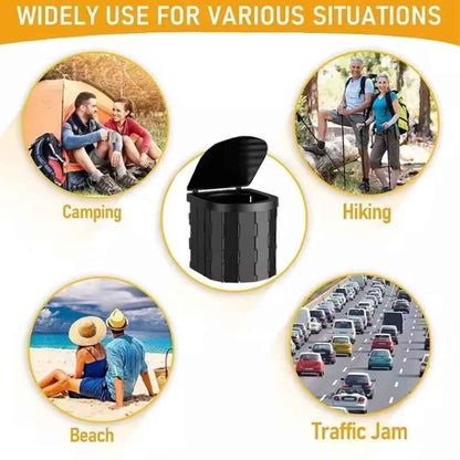 Folding Toilet Car Outdoor Travel Potty Portable for Camping Hiking Beach