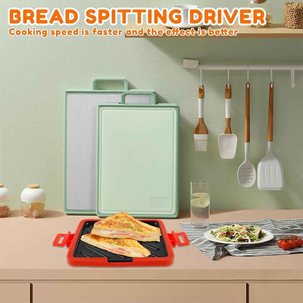 Microwave Sandwich Toaster Waffle Maker Grill Toastie Panini Press Griddle New