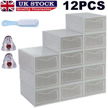 5-8 Tier White Wooden Hallway Shoe Rack Open Shelves Shoe Cabinet Storage Unit
