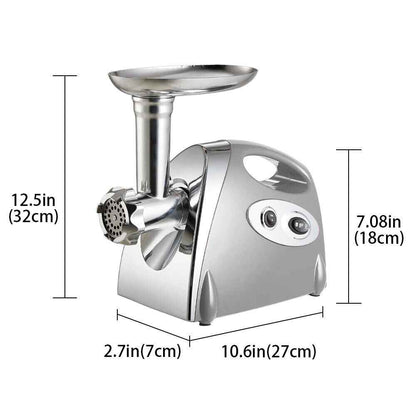 220V Electric Meat Grinder Multifunction Stainless Steel Mincer Sausage Stuffer
