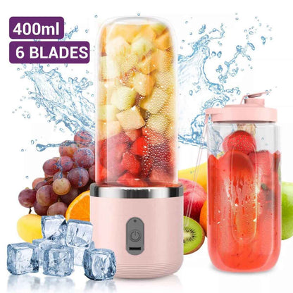 Electric Juice Maker Portable Blender Smoothie Mini Juicer Fruit Machine 400ml