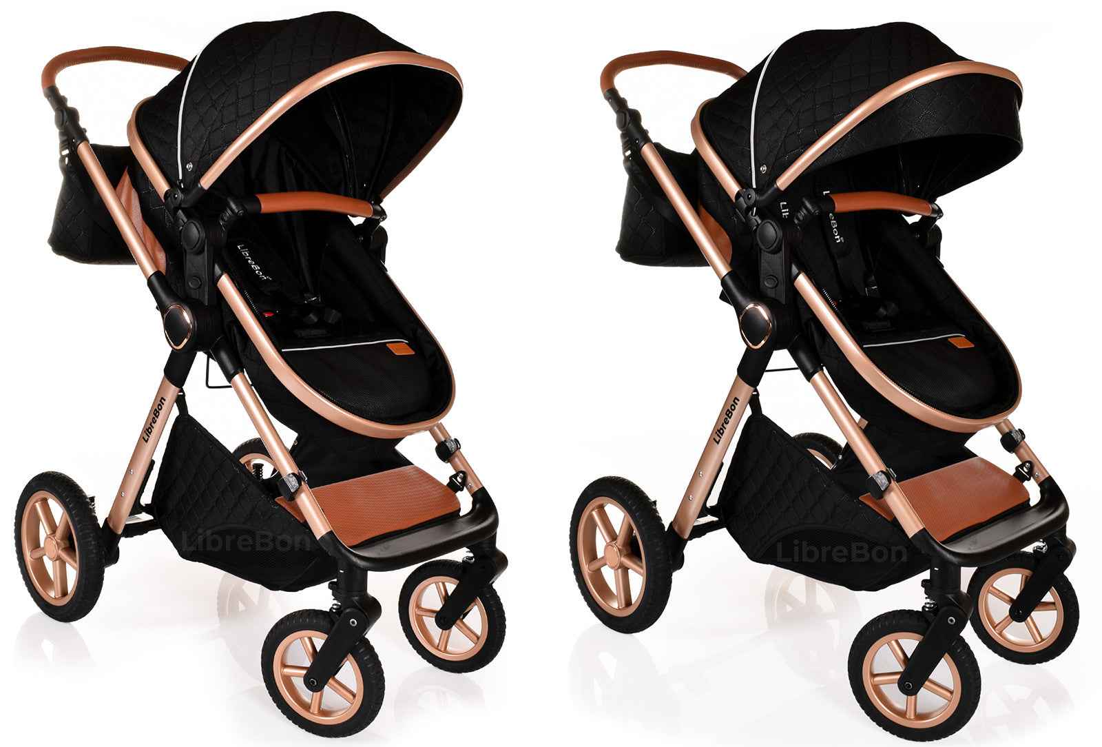 3 in 1 Pram Newborn Baby Buggy Set Travel System with Car Seat Folding Pushchair
