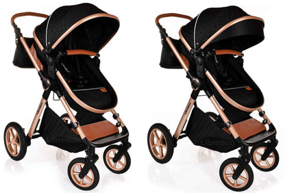 3 in 1 Pram Newborn Baby Buggy Set Travel System with Car Seat Folding Pushchair