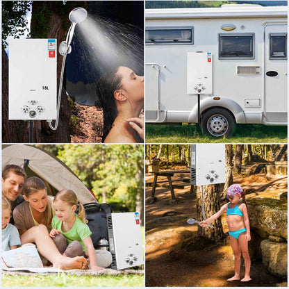 OYAJIA 8/10/16/18L Instant Gas Hot Water Heater Tankless Gas Boiler LPG Propane