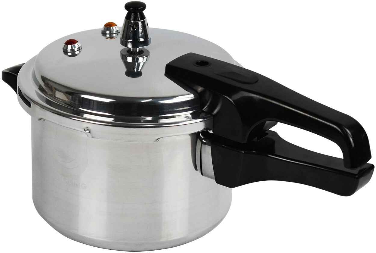 Aluminium Induction Pressure Cooker Dual Handle Kitchen Catering Cookware