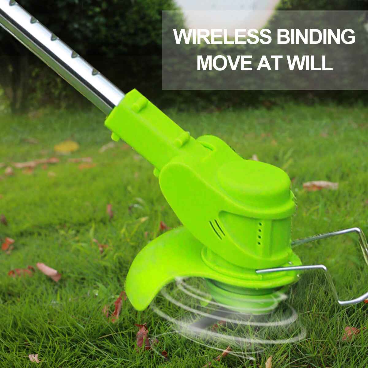 21V Cordless Electric Strimmer Grass Trimmer Weed Cutter Garden Edger +2 Battery