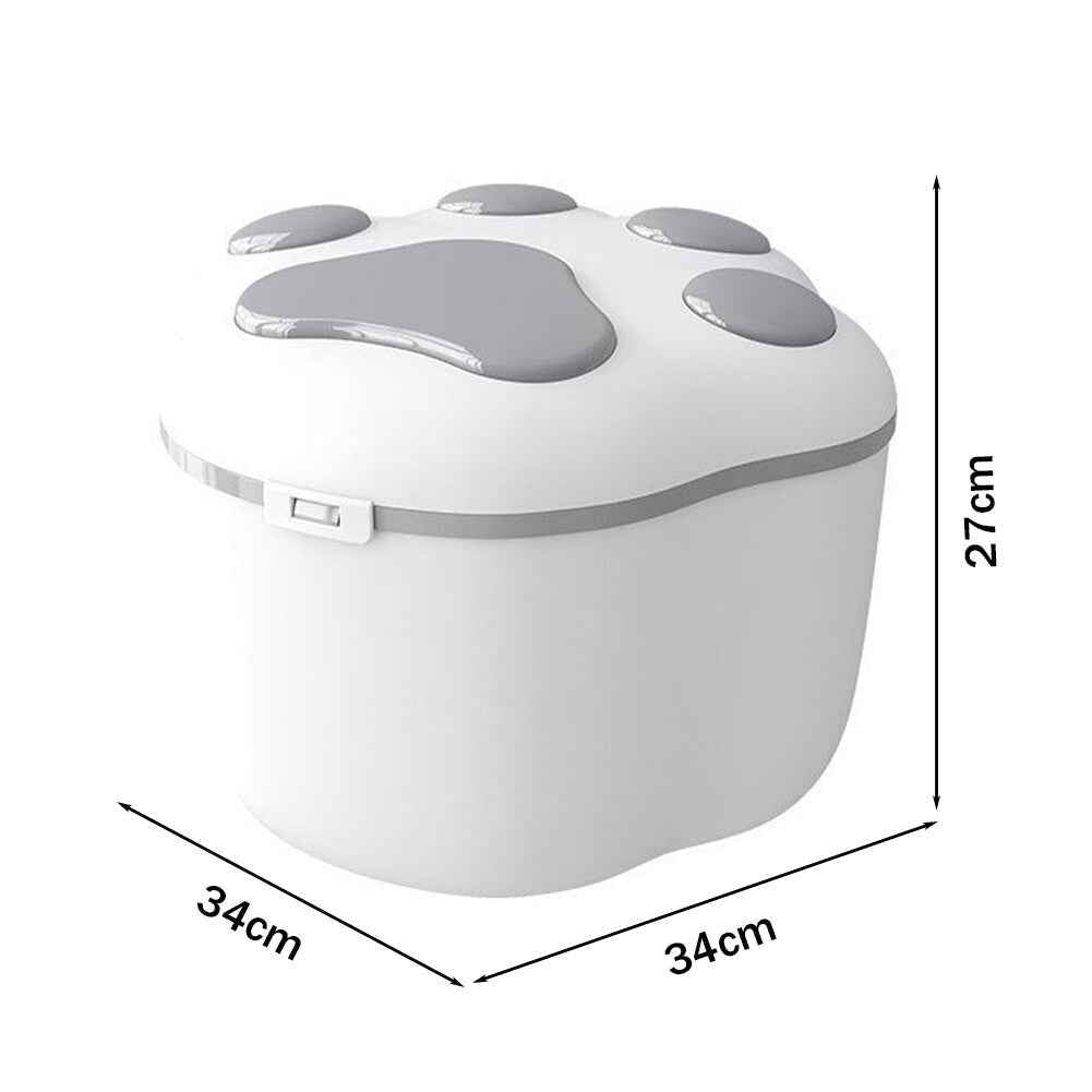 Food Storage Container Dog Cat Pet Animal Dry Food Cereal Dispenser Box with Lid