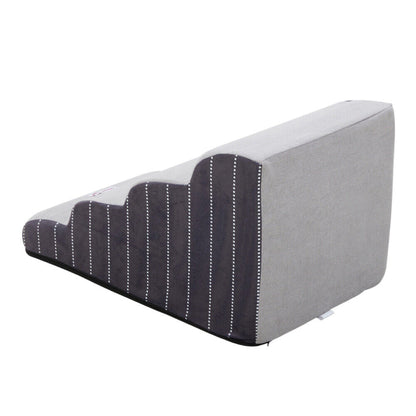 3/4/5 Steps Dog Stairs Pet For Bed Sofa Cats Ladder Ramp With Removable Cover UK