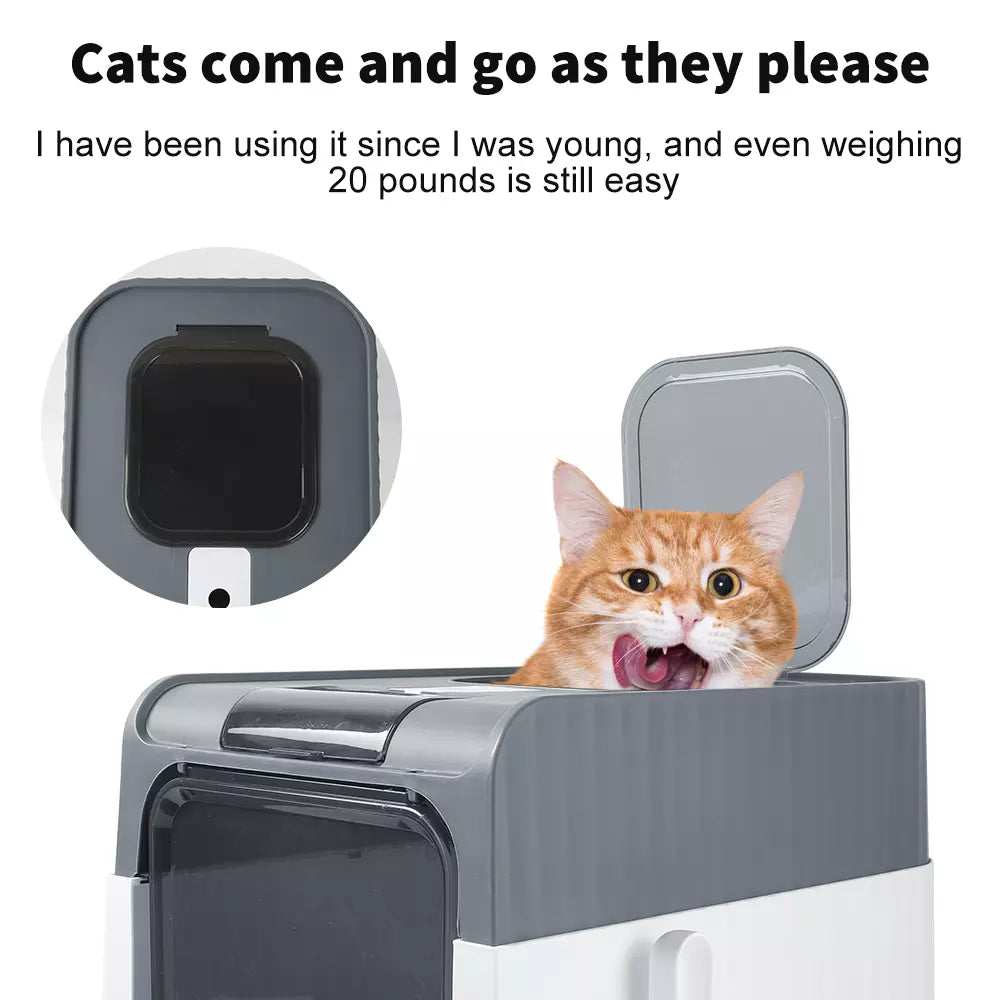 Large Cat Litter Box Self-Cleaning Pan Drawer Anti-Splashing Cat Potty Tray - Ceenaz Store