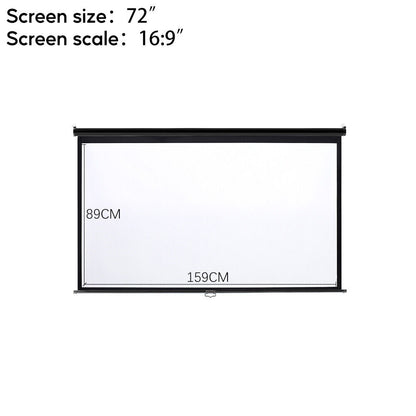 Electric Motorised Projector Screen 3D HD Home Theater Projection 16:9 4:3 Sizes