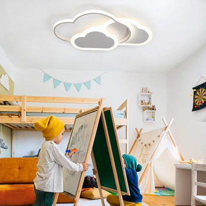 Dimmable LED Ceiling Light Modern Chandeliers Kid's Room Bedroom Cloud Lamp Tool