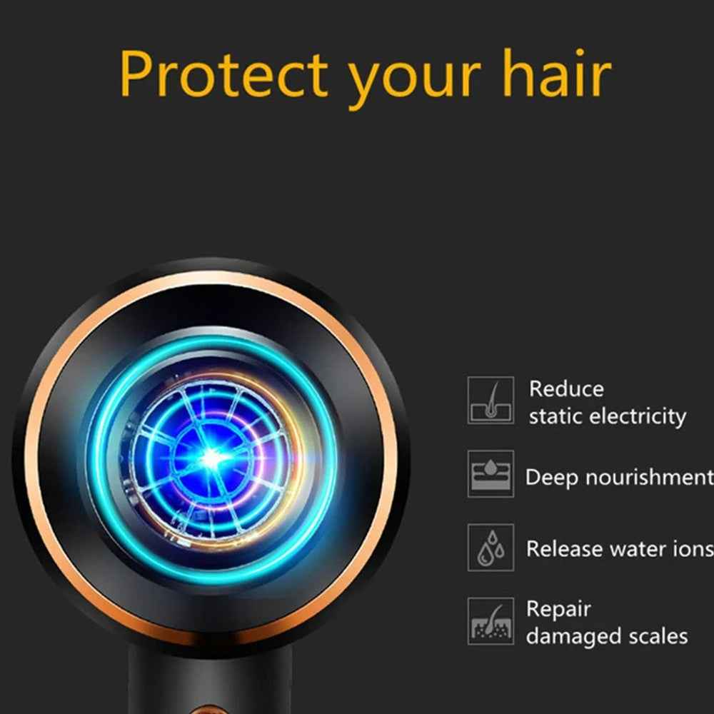 4000W Professional Fast Dry Dryer Ionic Hair Dryer for Curly Straight Hair