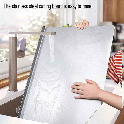 Stainless Steel Cutting Chopping Board Dough Board Meat Bread Kitchen Worktop