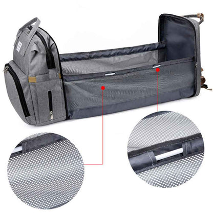 Baby Changing Bag Diaper Bag Large Nappy Backpack with Portable Changing Mat UK