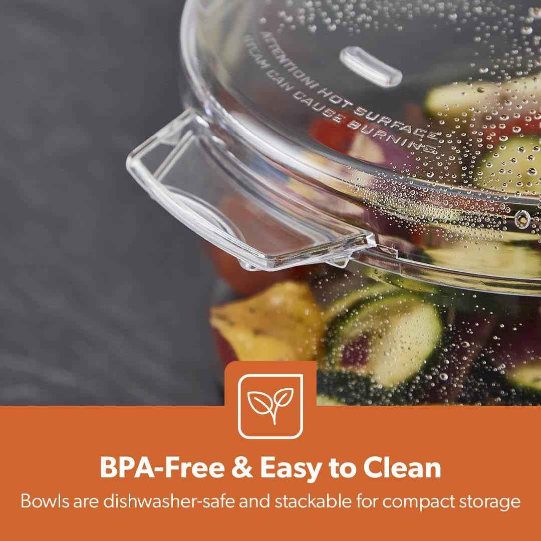 3-Tier Food Steamer 7.2L Electric Vegetable Steamer Healthy Steam Multi-cooker