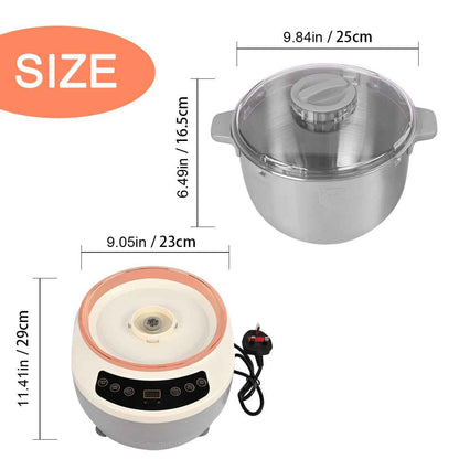 220V 7L Electric Dough Mixer Home Auto Kneading Proofing Dough Maker Machine UK