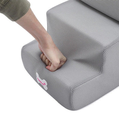 3/4/5 Steps Dog Stairs Pet For Bed Sofa Cats Ladder Ramp With Removable Cover UK